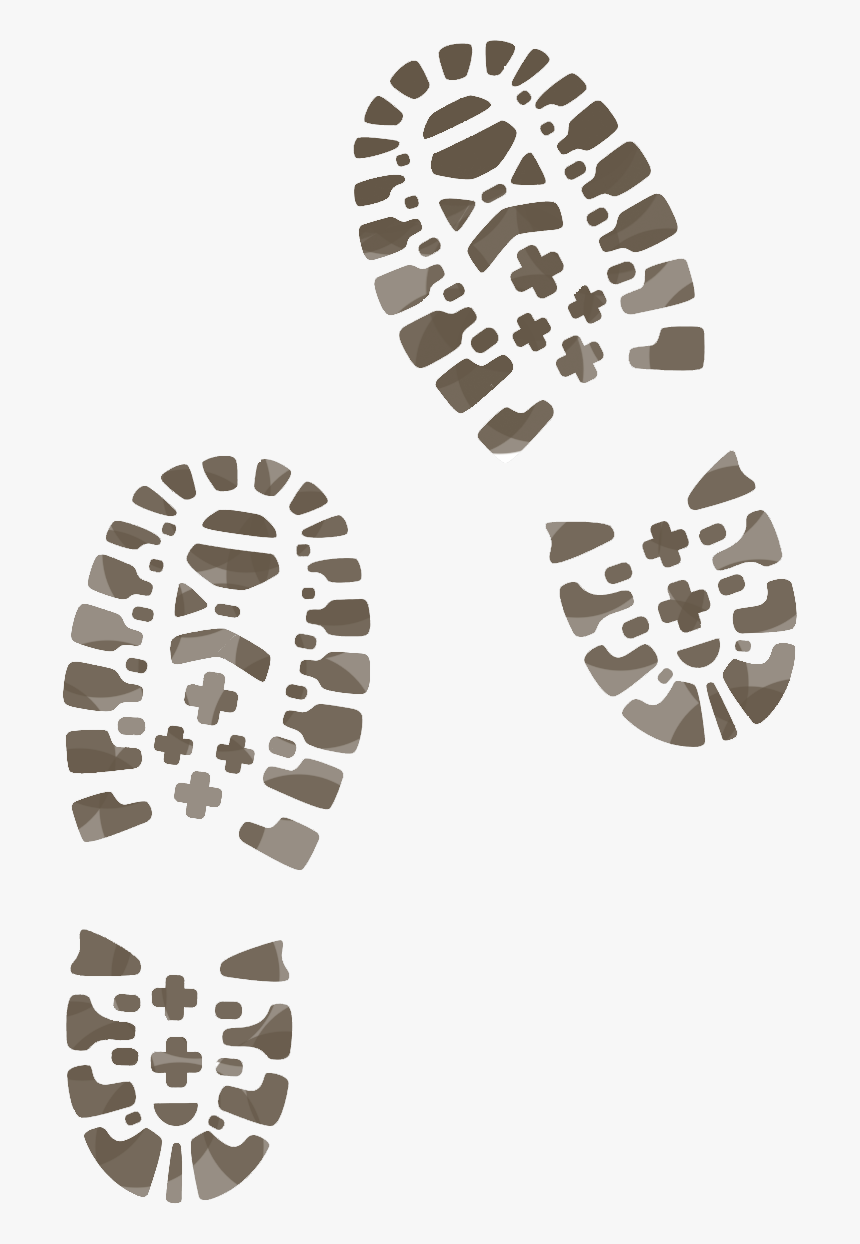 Collection Of Footprints - Hiking Boot Footprint, HD Png Download, Free Download