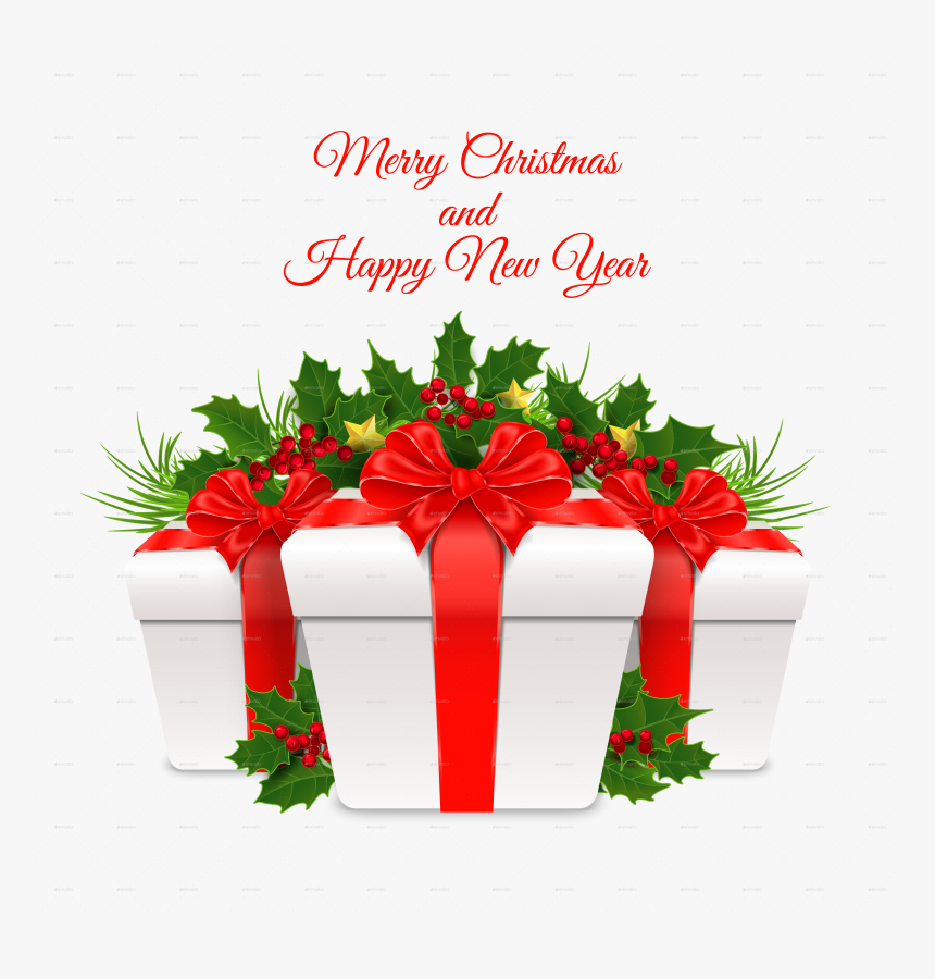 New Year Gift Box Png, Transparent Png, Free Download