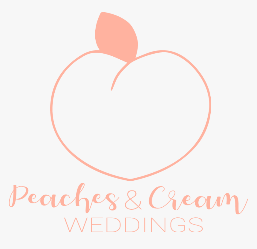 Peaches And Cream Wedding - Heart, HD Png Download, Free Download