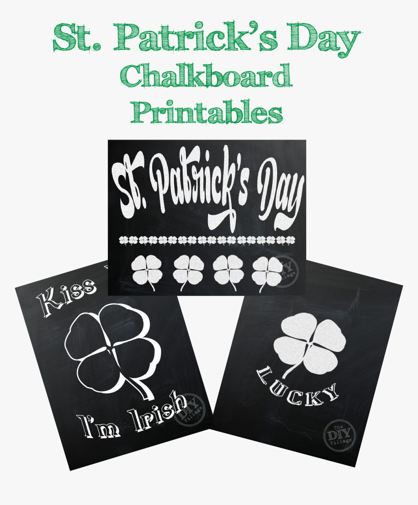 Patrick"s Day Chalkboard Printables Plus 22 Other Awesome - Poster, HD Png Download, Free Download