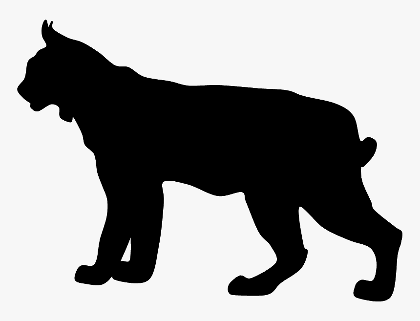 Boxer Bobcat Silhouette Clip Art - Bobcat Silhouette, HD Png Download, Free Download