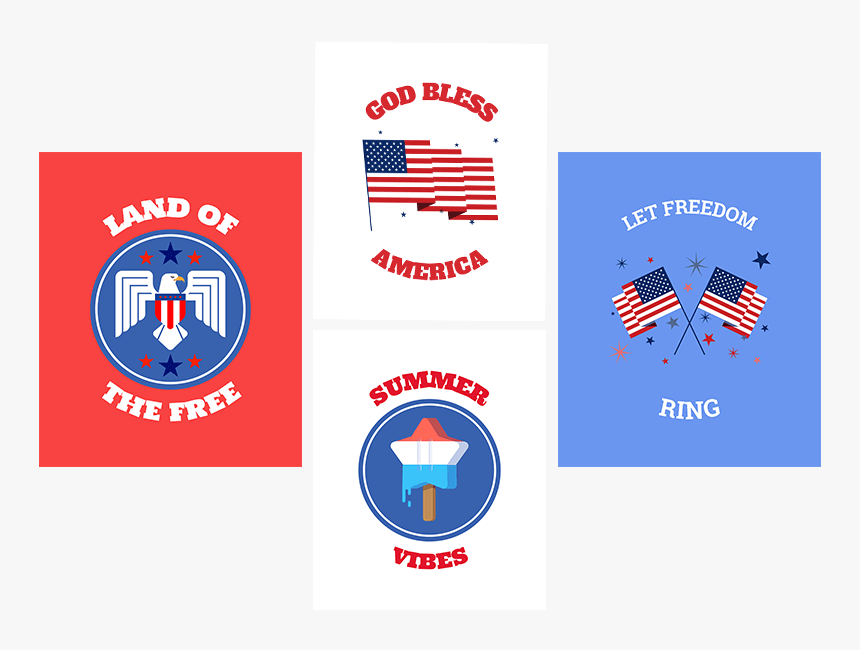 4th Of July T Shirt Designs - Graphic Design, HD Png Download, Free Download