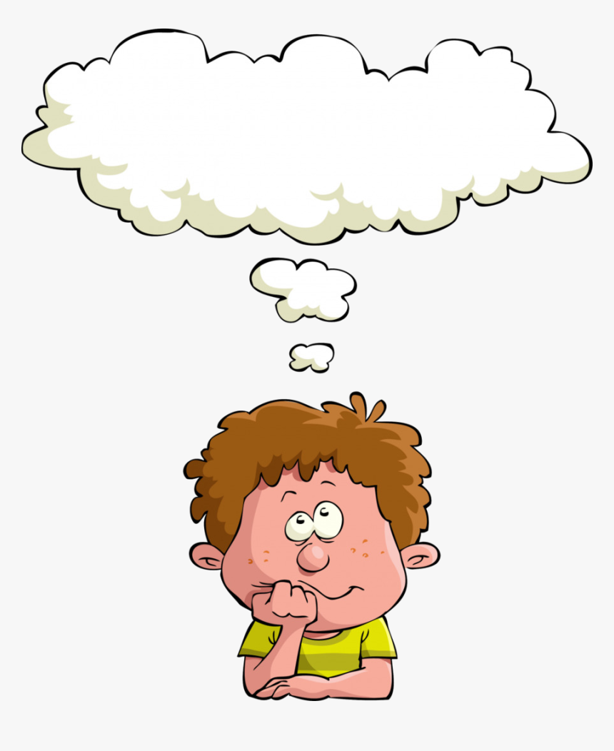 Thinking Kiss Dream Child Clip Art Man Abfcbc Transparent - Child Thinking Clip Art, HD Png Download, Free Download