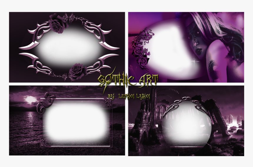 Gothic Photoshop Frames Images - Gothic Frames, HD Png Download, Free Download