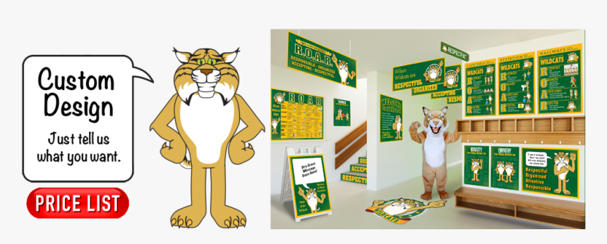 Pbis Posters Bobcat Mascot - Pbis Posters, HD Png Download, Free Download