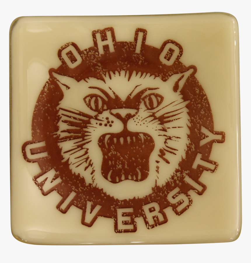 Ohio University Bobcat Glass Dish"
 Class= - Old Ohio University Logo, HD Png Download, Free Download