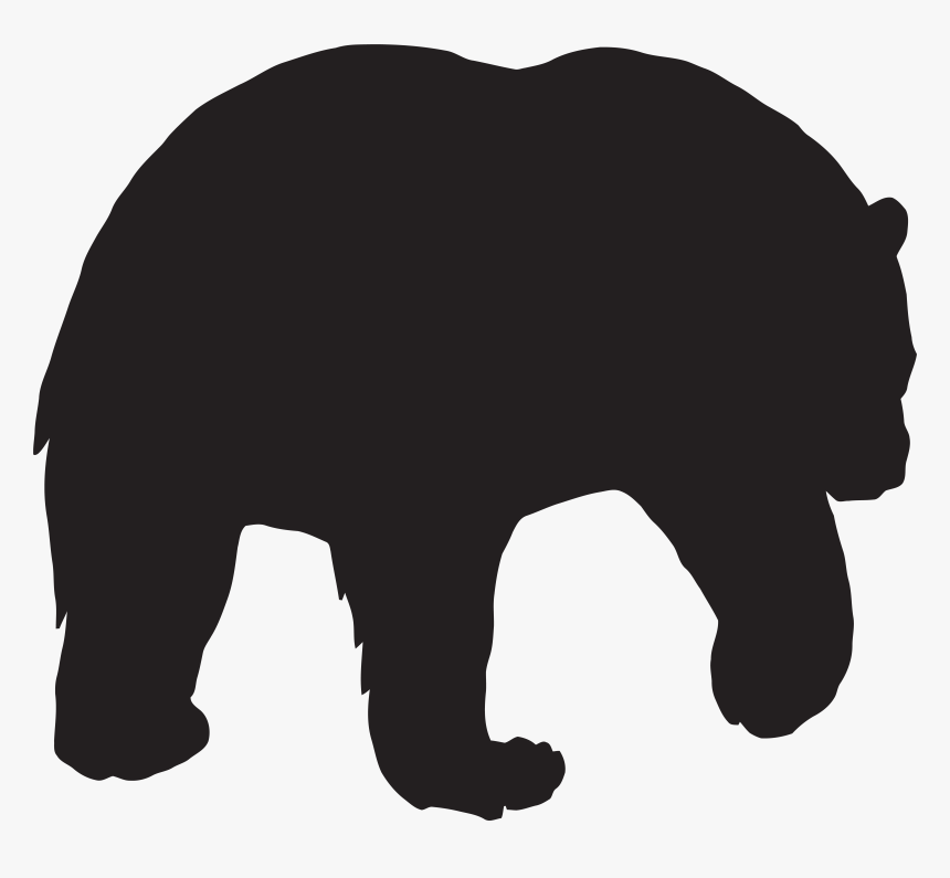 Silhouette Polar Bear American Black Bear Clip Art, HD Png Download, Free Download