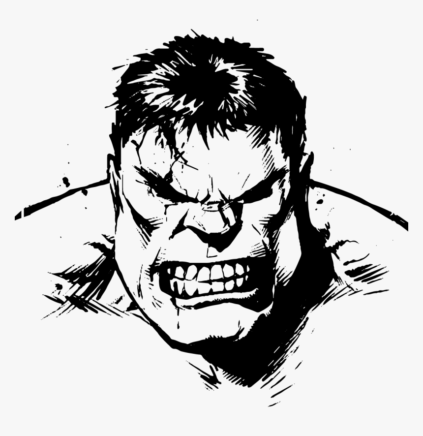 Art Photography Hulk Wolverine Iron Monochrome Man - Sticker Design Black And White, HD Png Download, Free Download