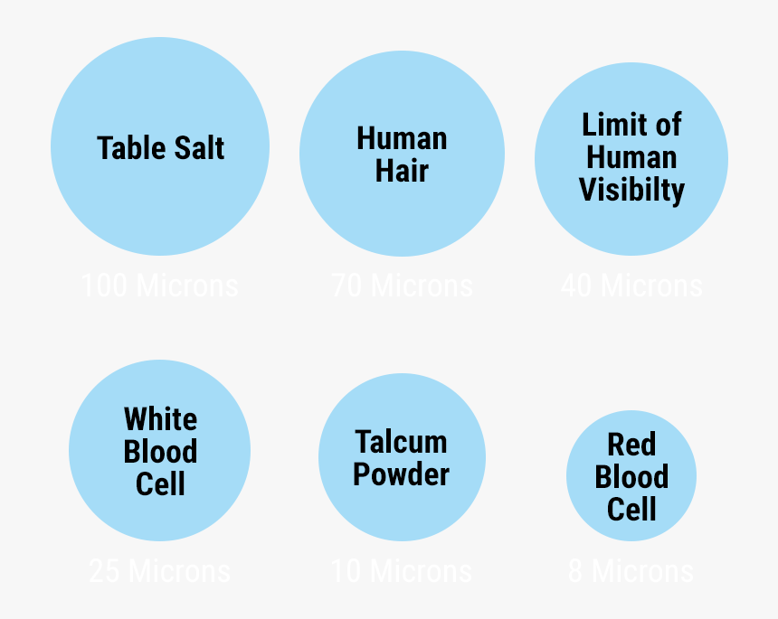 Micron Sizing Example - Circle, HD Png Download, Free Download