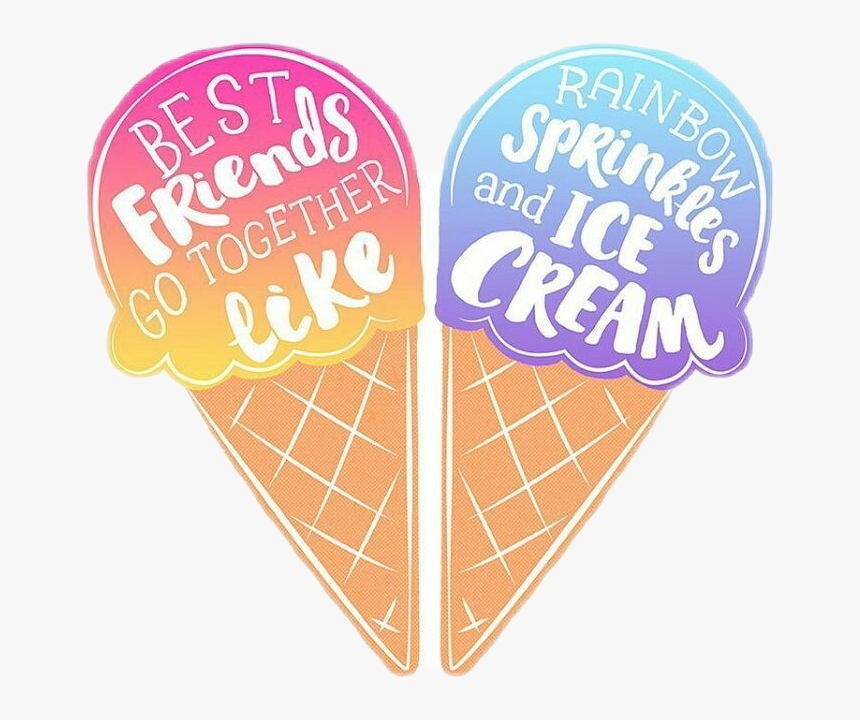 Ice Cream Png Tumblr - Ice Cream With Your Bff, Transparent Png, Free Download