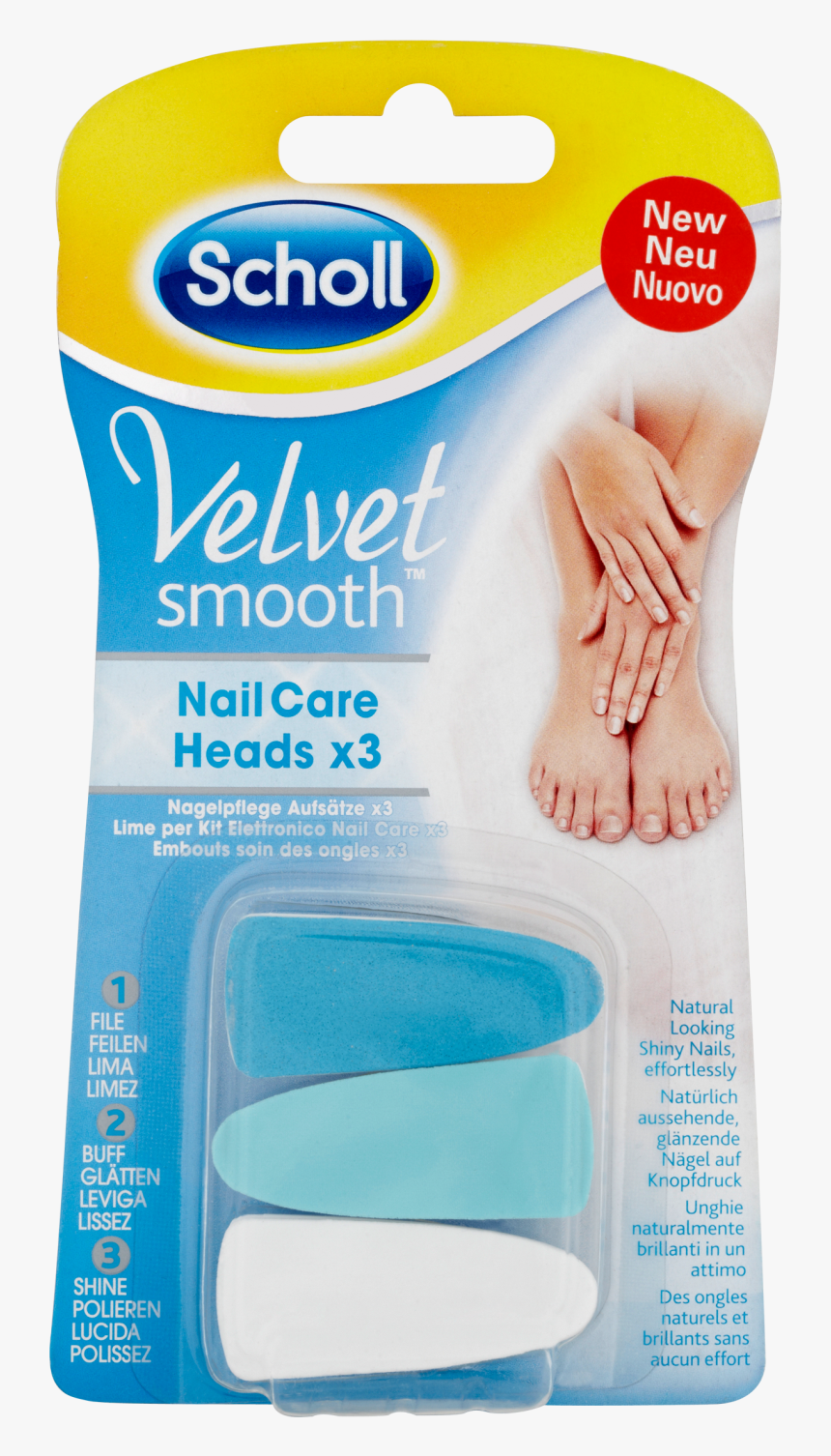 Scholl Velvet Smooth Nail Care System Refills - Scholl Velvet Smooth Nail Care Heads, HD Png Download, Free Download