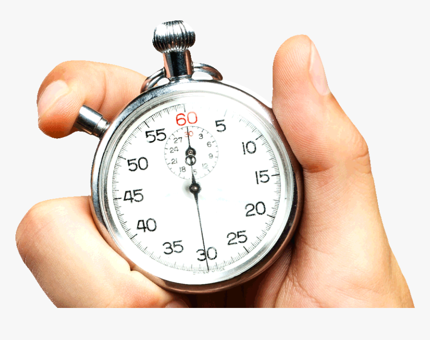 Stopwatch In Hand Png, Transparent Png, Free Download