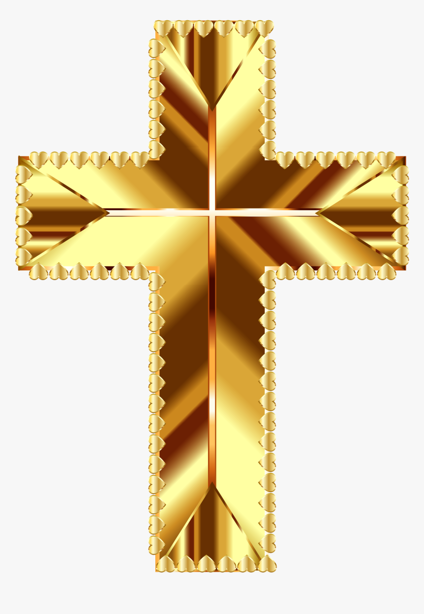 Transparent Colorful Crosses Clipart - Transparent Background Gold Cross, HD Png Download, Free Download