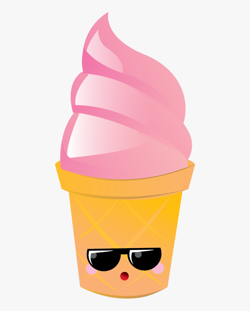 Cute Ice Cream Clipart Icecream Food Clip Art - Ice Cream Cone With Sunglasses, HD Png Download, Free Download