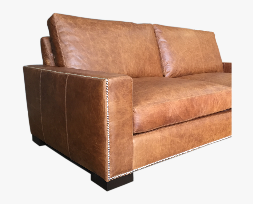 Custom Application Of Nail Head Trim For Your Leather - Studio Couch, HD Png Download, Free Download