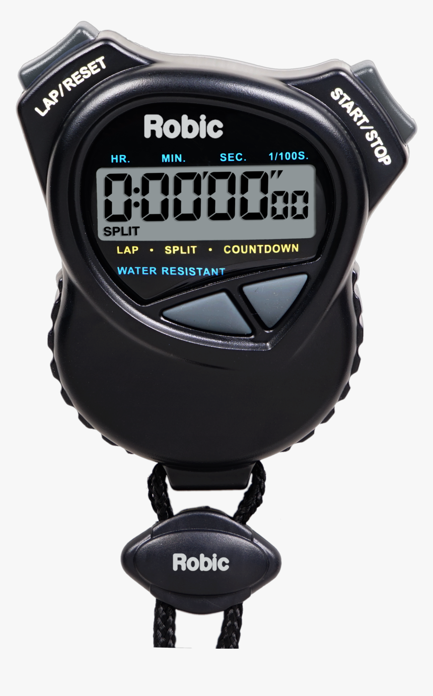 Robic 1000w Dual Stopwatch/countdown Timer- Black - Stopwatch Timer, HD Png Download, Free Download