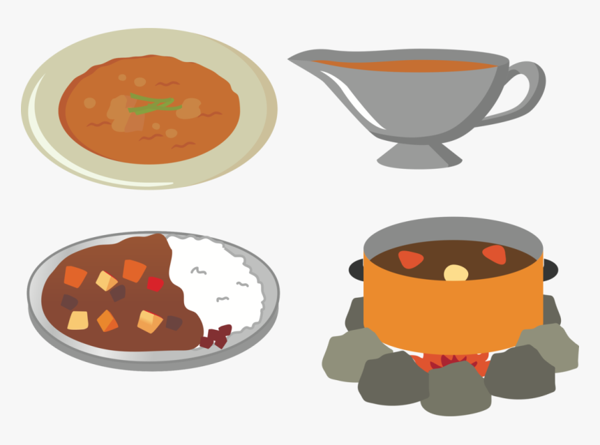 Cuisine,cup,food - Curry Rice Food Clipart, HD Png Download, Free Download