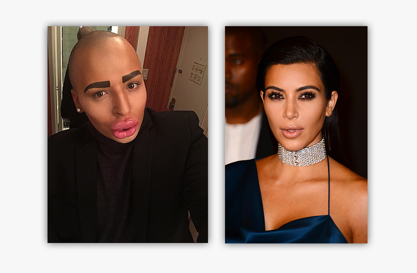 Kardashian Brit Lookalike Side By Side - People Who Look Plastic, HD Png Download, Free Download