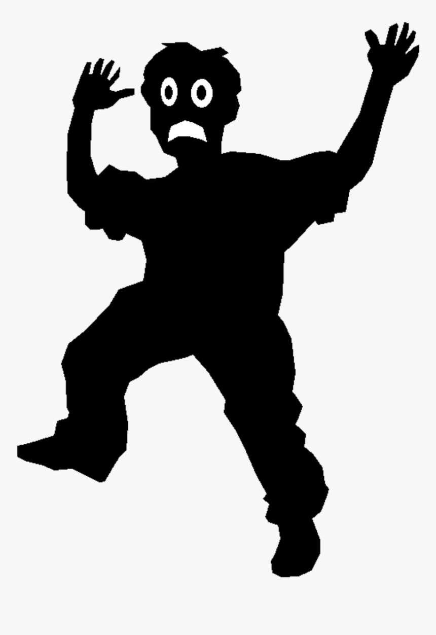 Scared Kid Silhouette, HD Png Download, Free Download