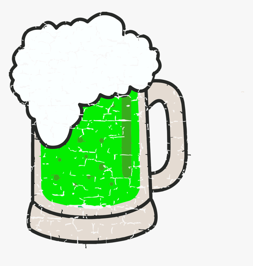 Green Beer, Beer, Irish, St Patrick"s Day - Transparent Cartoon Beer Mug, HD Png Download, Free Download