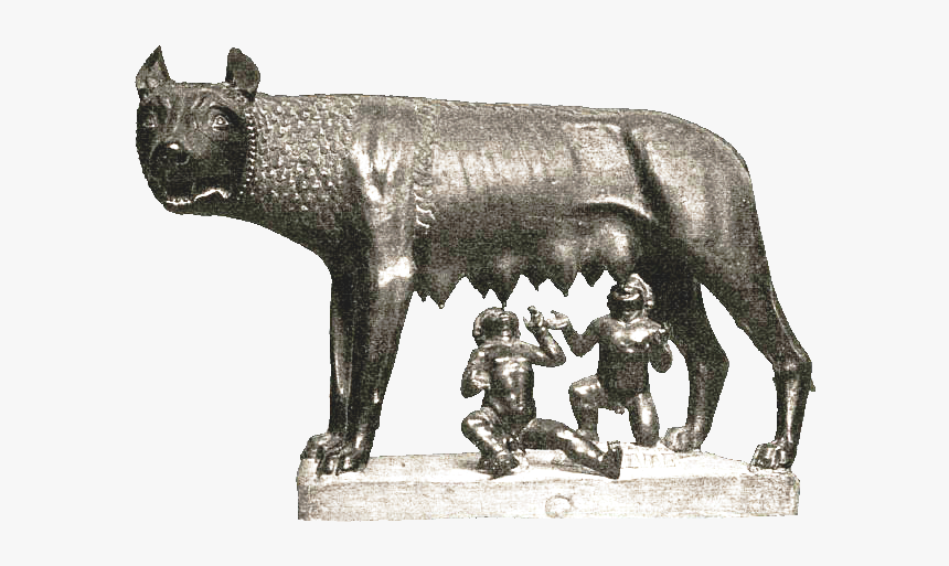 File - Lupacapitolina - Romulus En Remus Png, Transparent Png, Free Download