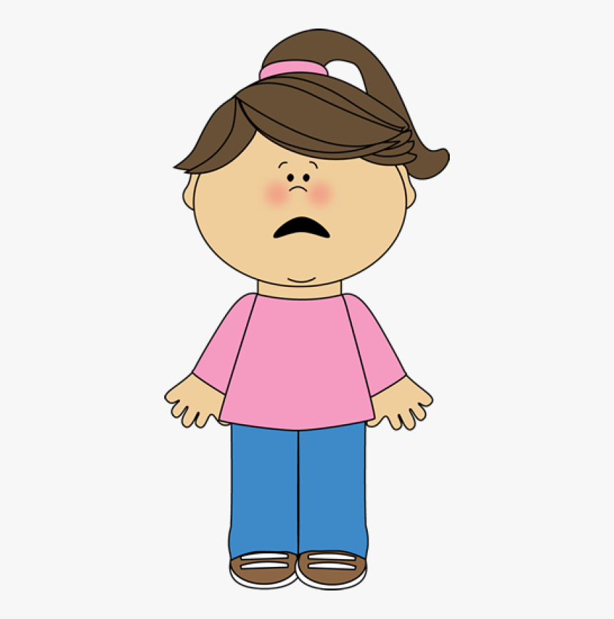 Scared Clipart Someone - Girl Holding Book Clipart, HD Png Download, Free Download