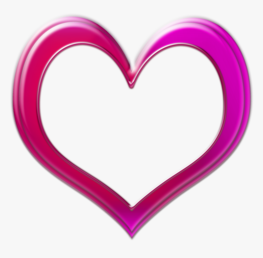 Heart Love Frame Png, Transparent Png, Free Download