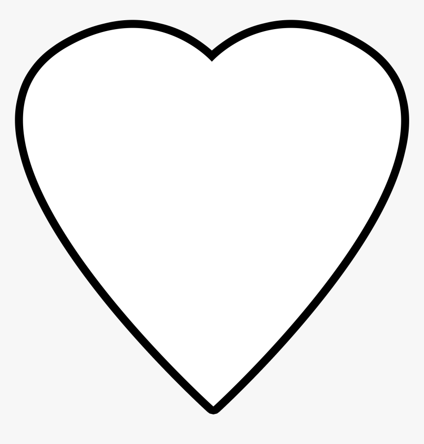 White Heart Icon Transparent , Png Download - Heart Shape Mask Png, Png Download, Free Download
