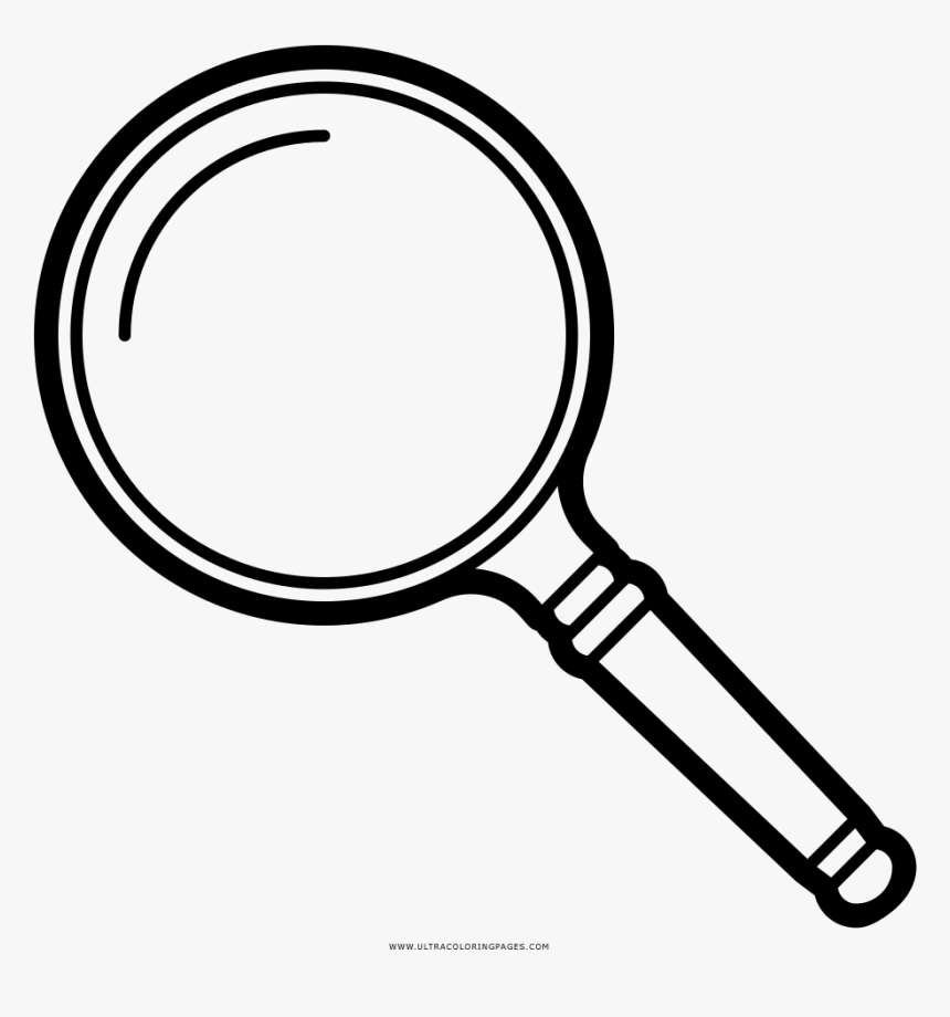 Magnifying Glass Coloring Page - 放大鏡 Png, Transparent Png, Free Download