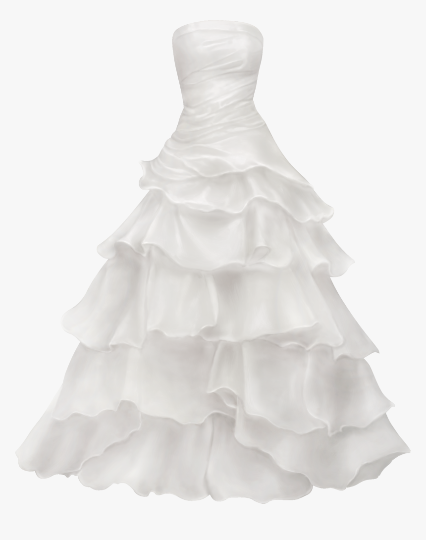 Ball Gown Wedding Dress Png Clip Art - Wedding Dress Png, Transparent Png, Free Download