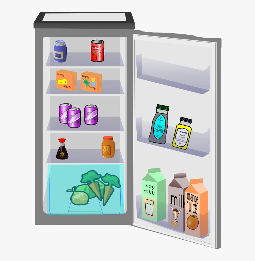 Fridge Open - There Is There Are Fridge, HD Png Download, Free Download