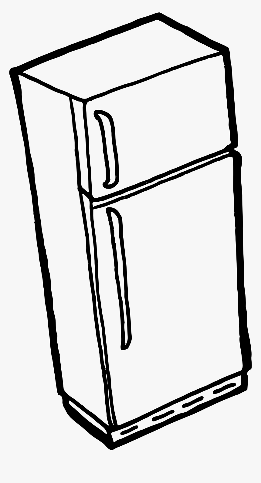 Fridge Outline Clip Arts - Refrigerator Clip Art, HD Png Download, Free Download