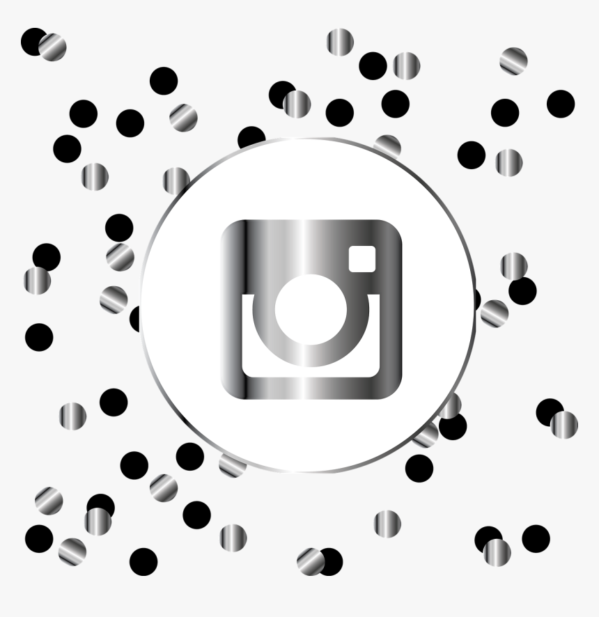 Instagram, Silver, Icon, Symbol, Social Media, Web - Black And Gold Facebook Icon, HD Png Download, Free Download