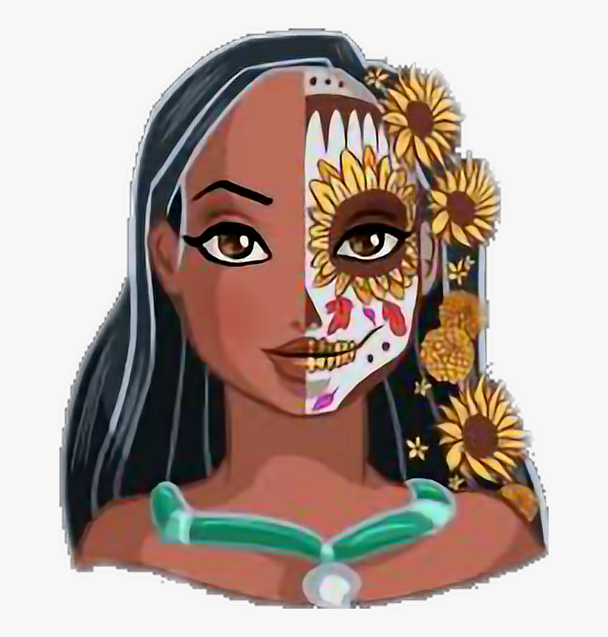 Transparent Pocahontas Clipart - Pocahontas Sugar Skull, HD Png Download, Free Download