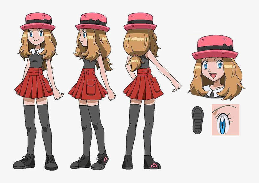 Pokemon Serena Short Hair Png Png Download Serena Pokemon