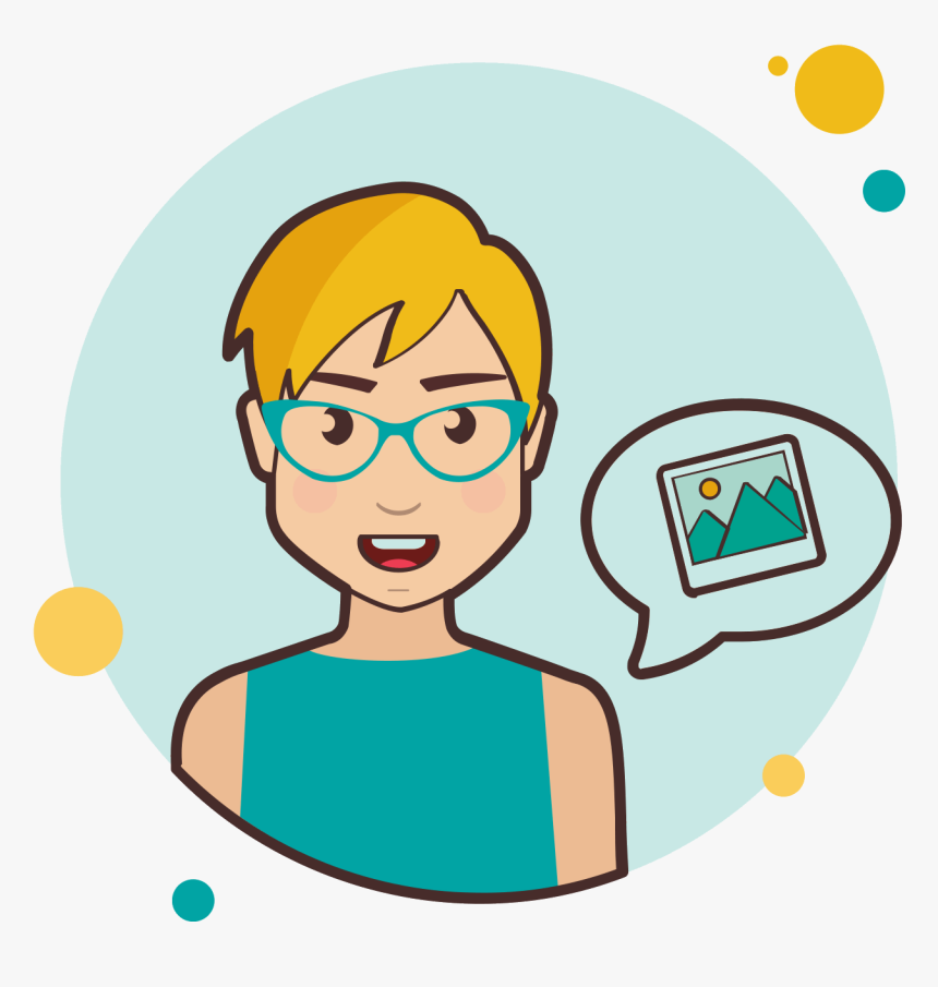 Short Hair Blond Images Icon - Girl Have Question Png, Transparent Png, Free Download