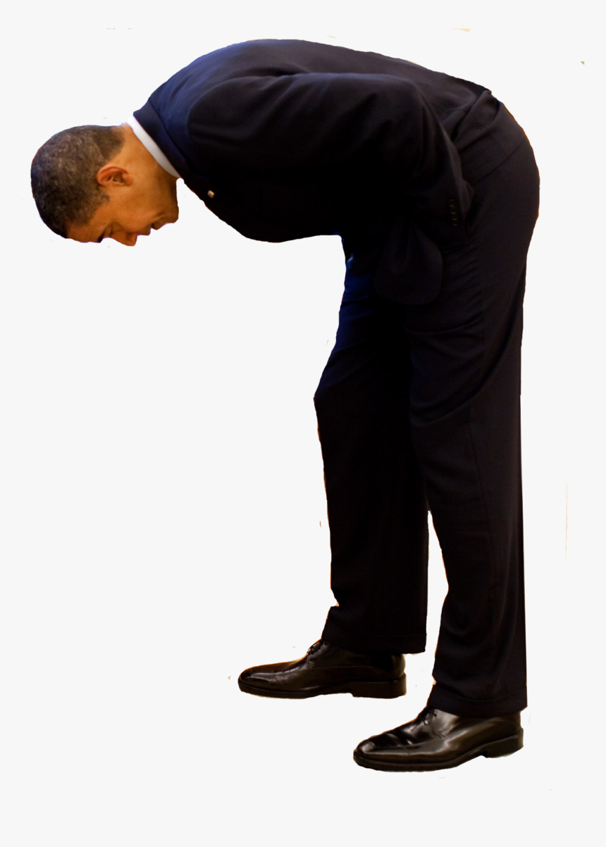 Obama Standing Png - Man Looking Down Png, Transparent Png, Free Download