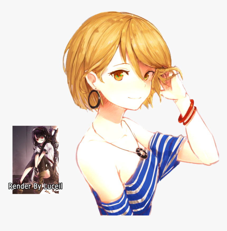 Cute Anime Hairstyles Short Hair Sexy Short Hair Anime Girl Hd Png Download Kindpng