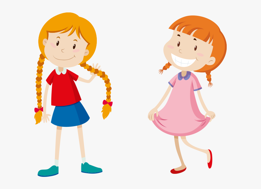 Baby Girl Png Image - Long Short Hair Drawing, Transparent Png, Free Download