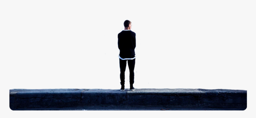 #freetoedit #man #standing #alone #dailyremixmechallenge - Man Standing Alone Silhouette Png, Transparent Png, Free Download