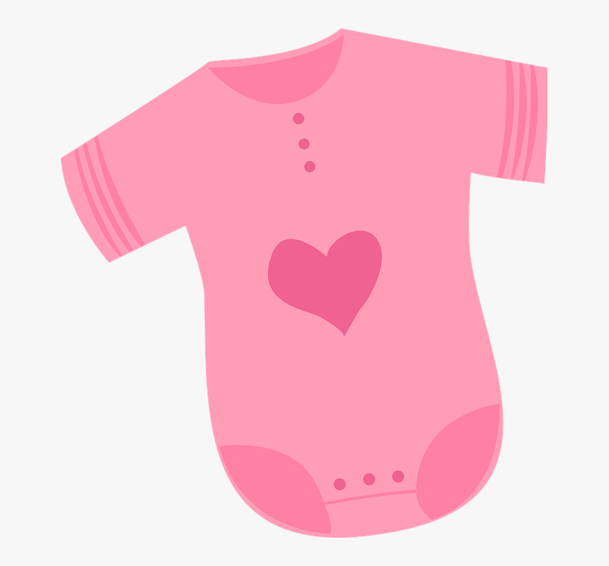 Pink, Baby, Girl, Child, Pregnancy, Cute, Female - Pink Baby Clothes Vector, HD Png Download, Free Download