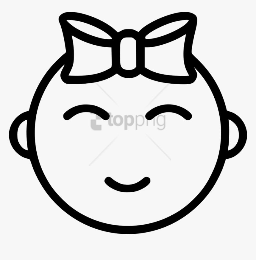 Transparent White Girl Png - Baby Girl Icon Png, Png Download, Free Download