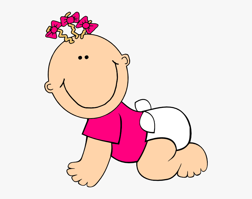 Babygirl Clip Art At Clker - Clipart Of Baby Girl, HD Png Download, Free Download