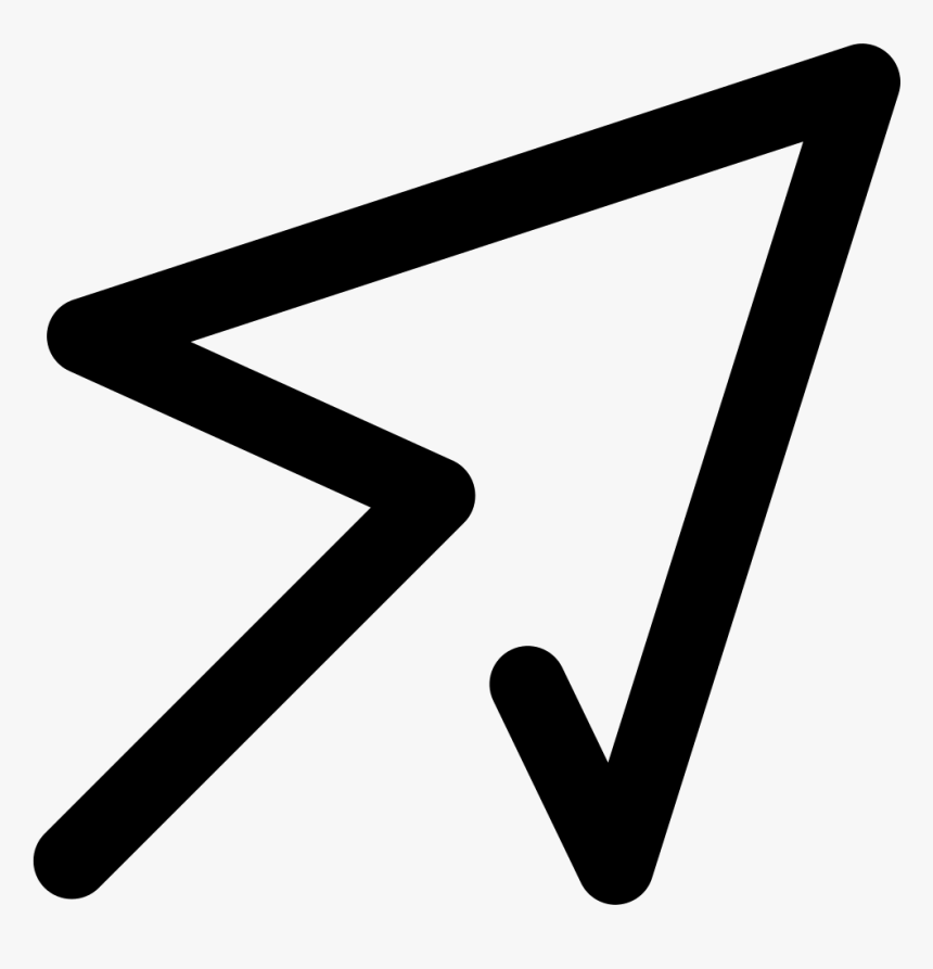 Mouse Arrow - Flèche Icon, HD Png Download, Free Download