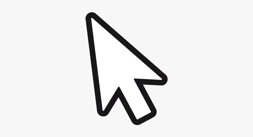 An Enlargement Of A Cursor When It Appears As An Arrow - Click Arrow Icon, HD Png Download, Free Download