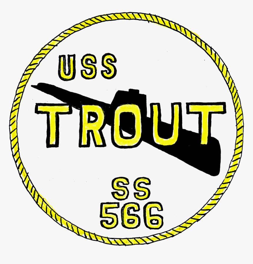 Uss Trout Insignia, Circa In 1952 (nh 72379 Kn) - Circle, HD Png Download, Free Download