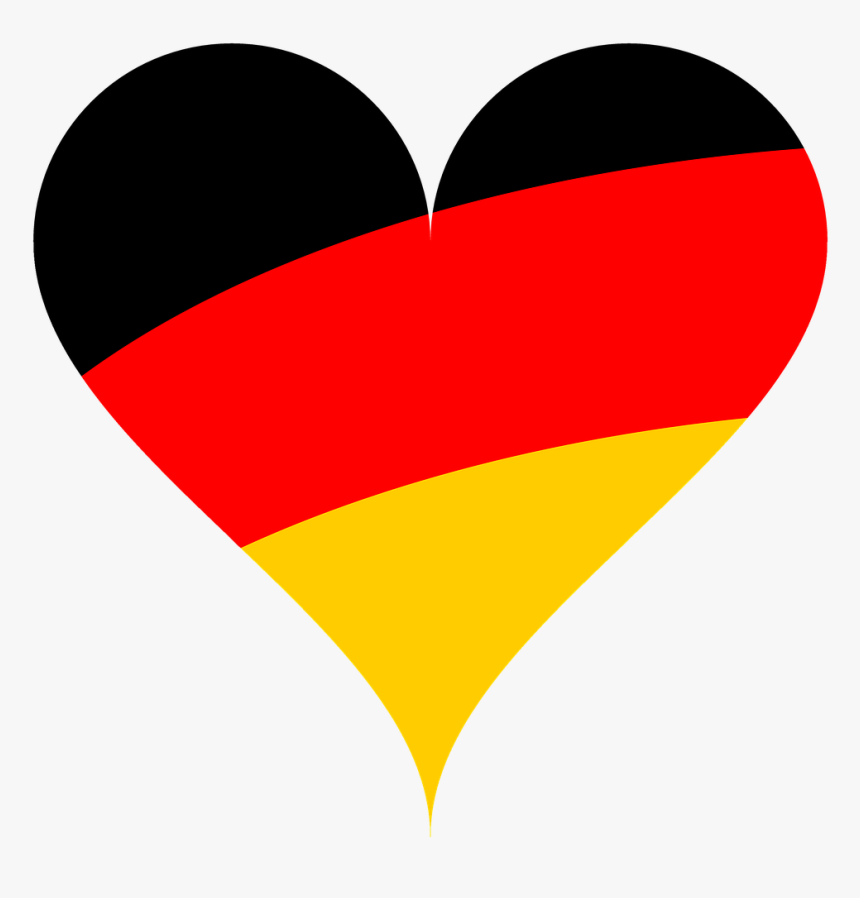 German Flag Love Heart, HD Png Download, Free Download