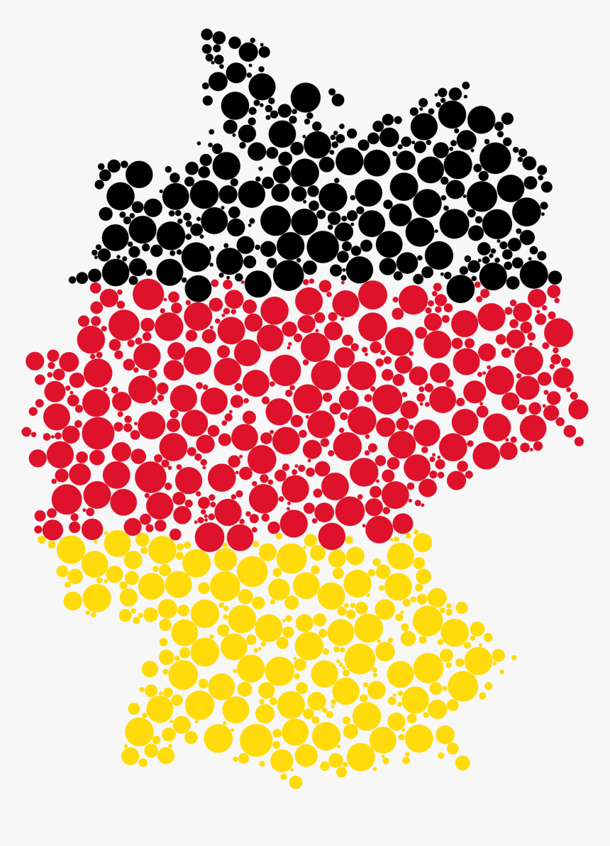 Germany Map Flag Circles Clip Arts - Germany Map Flag Png, Transparent Png, Free Download