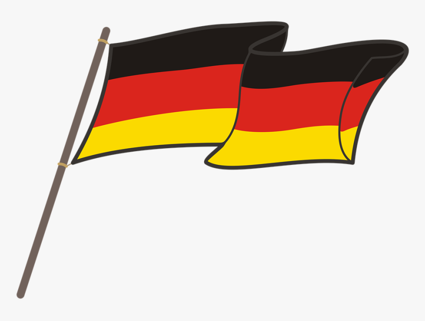 Germany, Flag, Graphics, National Colors, The Mast - Flag France Clip Art, HD Png Download, Free Download