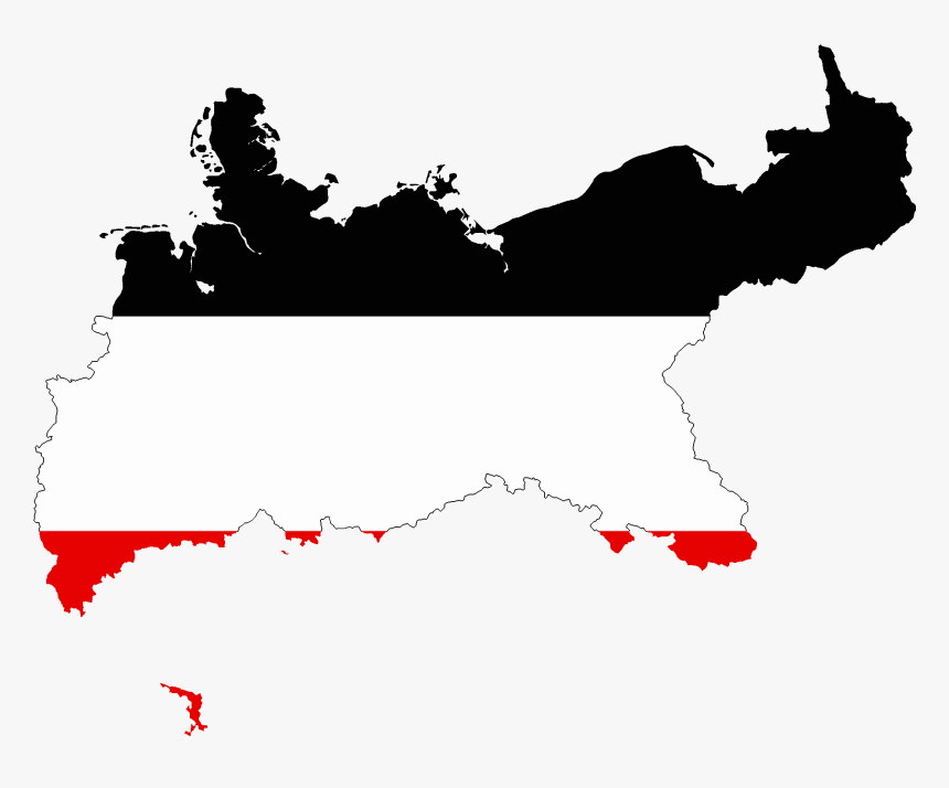 Flag Map Of North German Confederation - North German Confederation, HD Png Download, Free Download